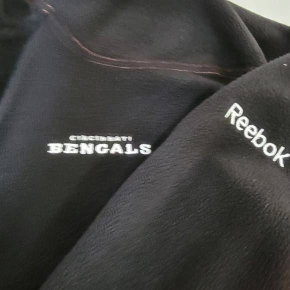 Mens size Large 2011 Reebok NFL Cincinnati Bengals Full Zip Fleece Jacket - Picture 5 of 9